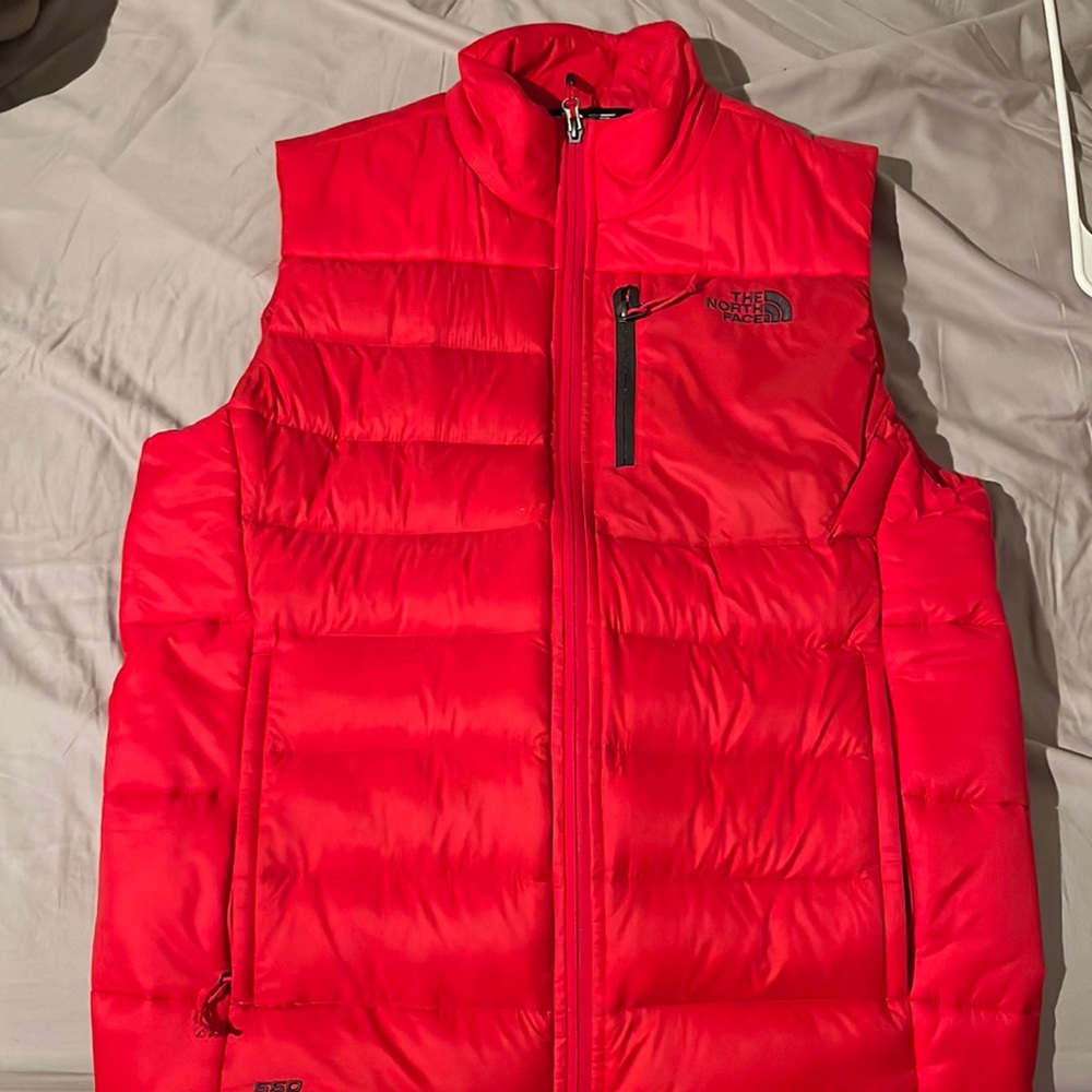 The North Face red vest. Great condition small
